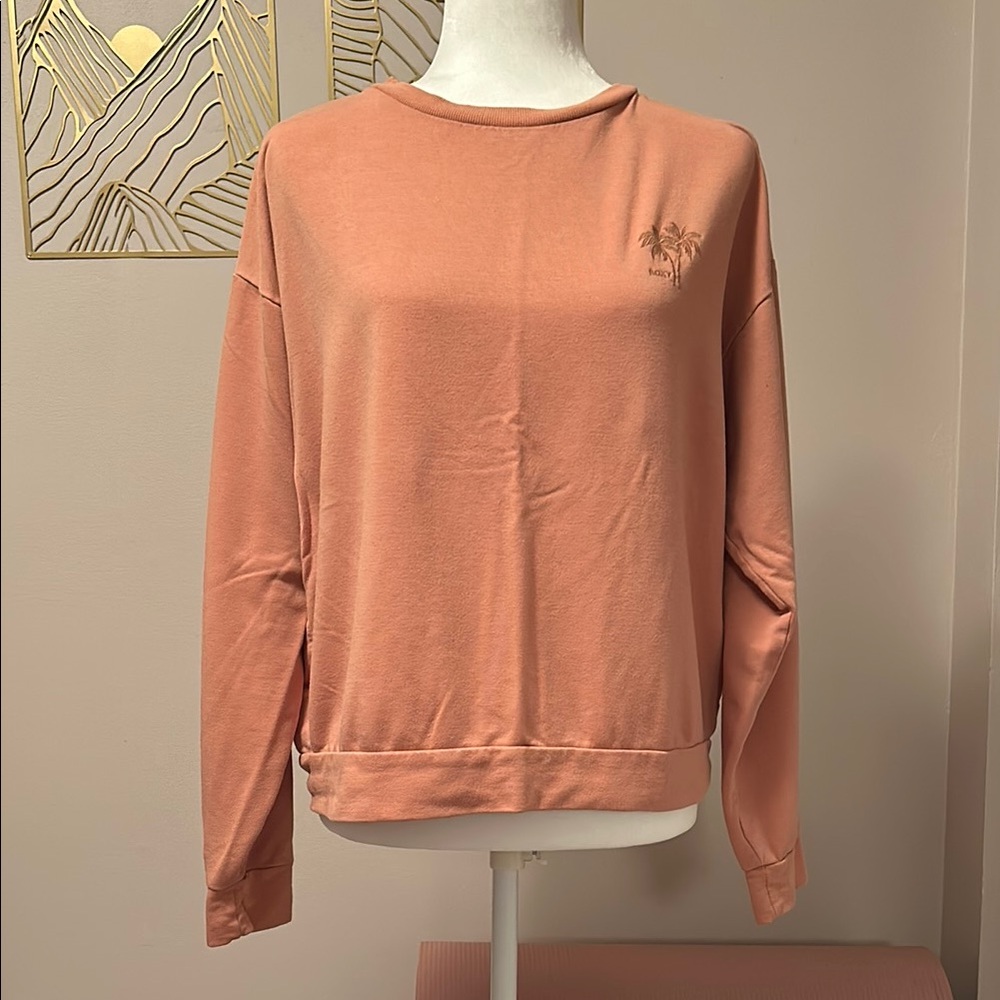 Peach Crew Neck Sweatshirt
